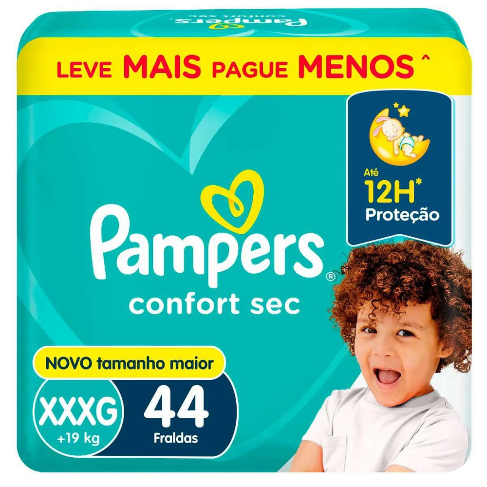 Pampers Confort Sec XXXG · 44 unidades