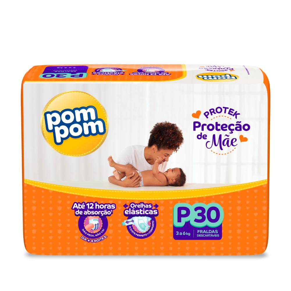 Pom Pom Protek Proteção de Mãe P · 30 unidades