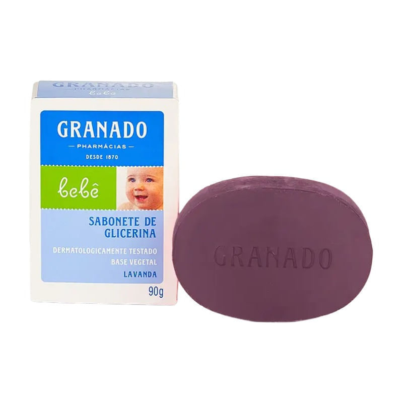 Granado Bebê Sabonete de Glicerina em Barra Lavanda · 90 g