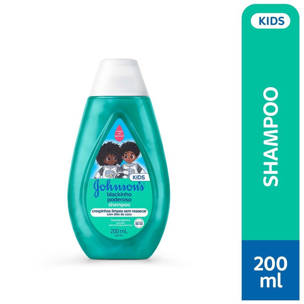 Johnson's Baby Shampoo Blackinho Poderoso · 200 ml