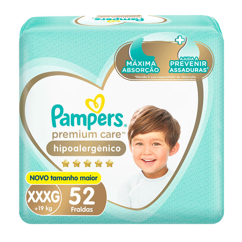 Pampers Premium Care XXXG · 52 unidades
