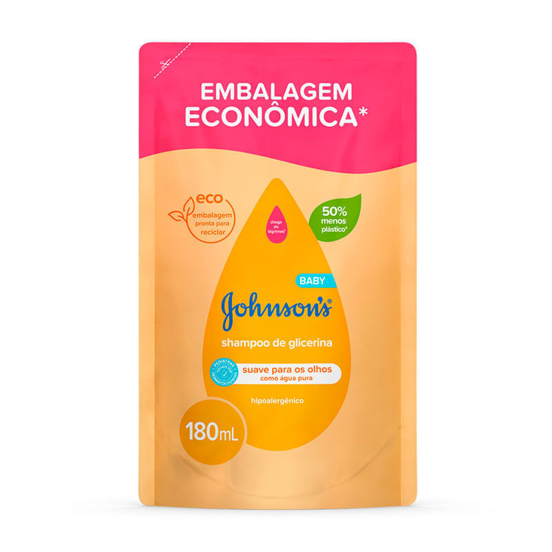 Johnson's Baby Shampoo Regular de Glicerina · 180 ml