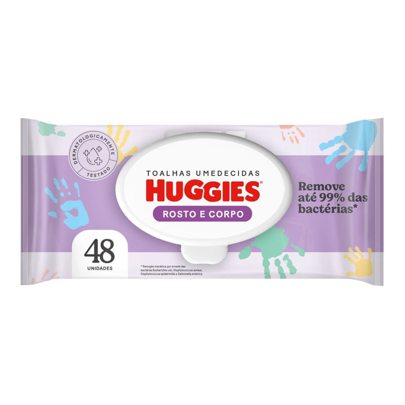 Huggies Rosto e Corpo · 48 unidades