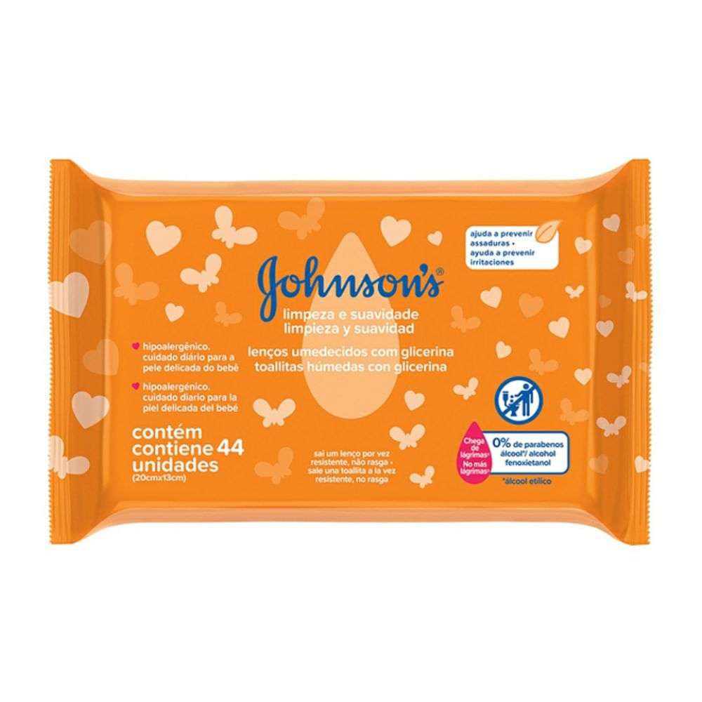Johnson's Baby Limpeza e Suavidade · 44 unidades