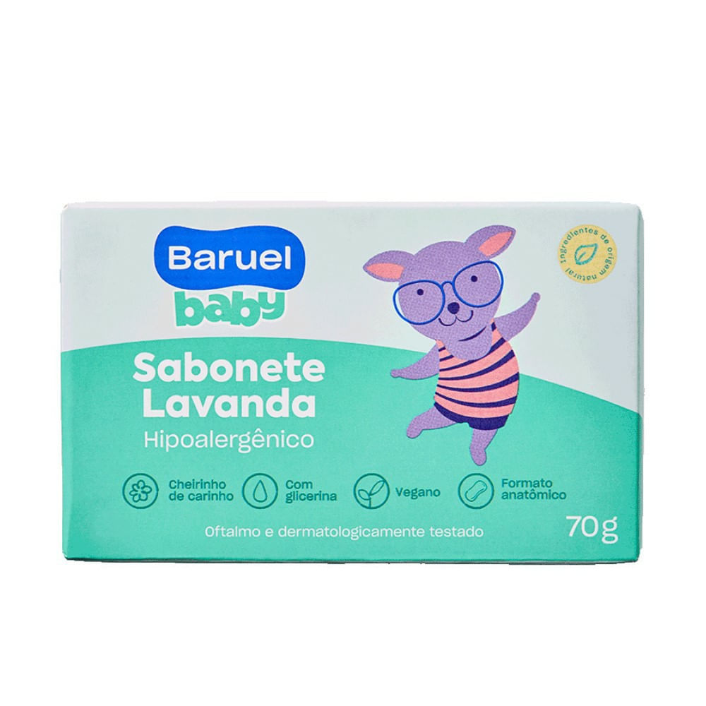Baruel Baby Sabonete em Barra Lavanda · 70 g